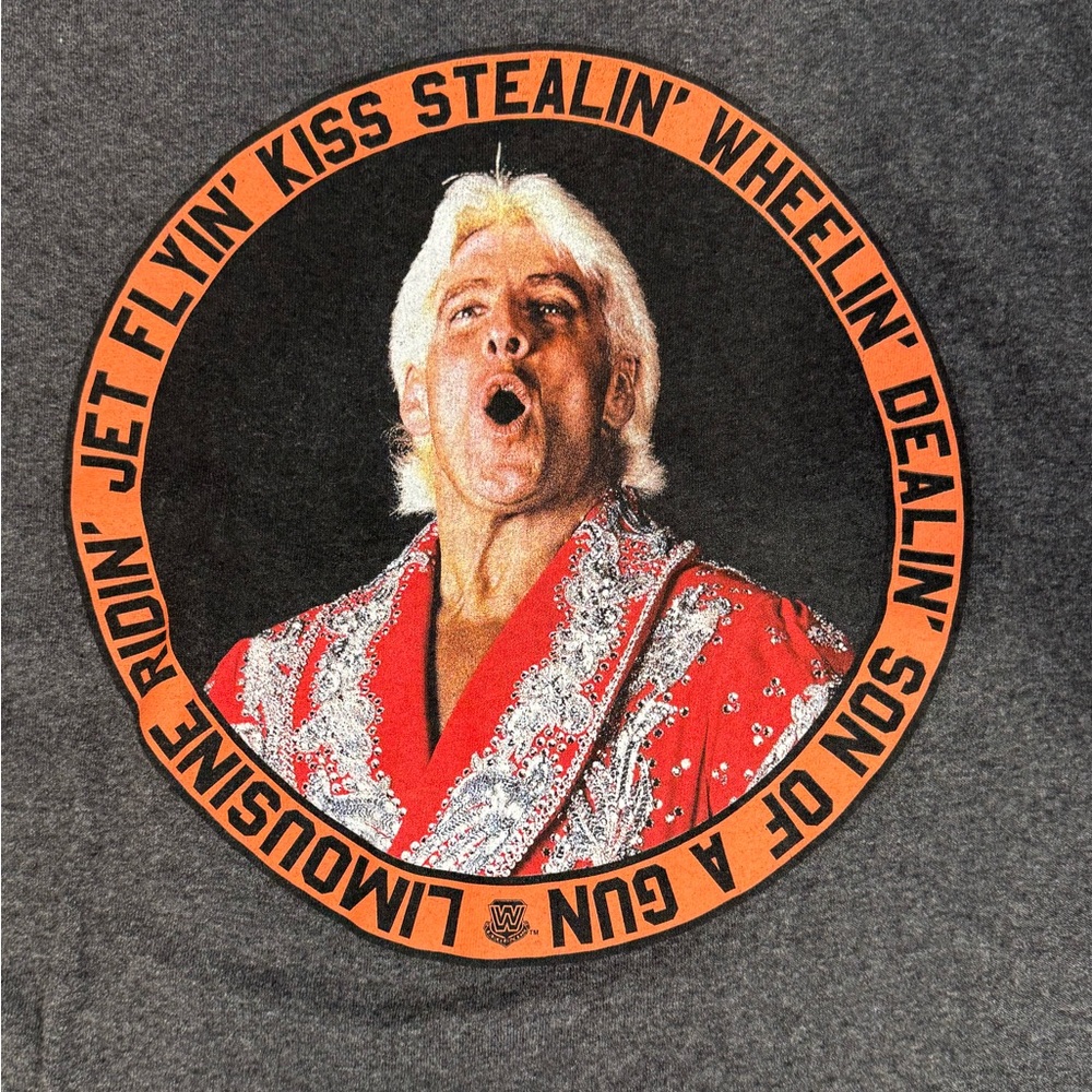Nature Boy Ric Flair Charcoal Gray Tee - XXL